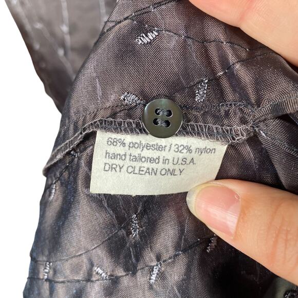 Vtg 90s Insense NY Gray Mauve Phoebe Buffay Embroidered Top + Dress Set SZ 4 - Picture 10 of 12